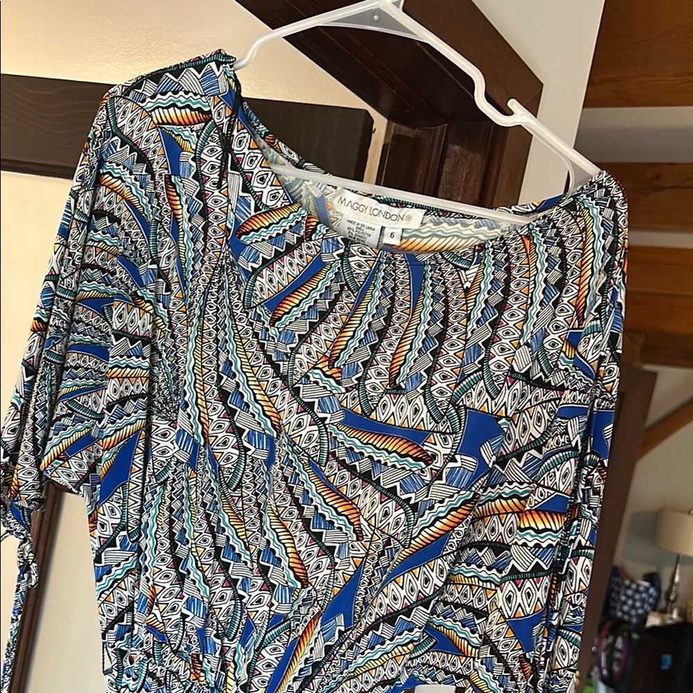 Maggy London Geometric Print Dress.